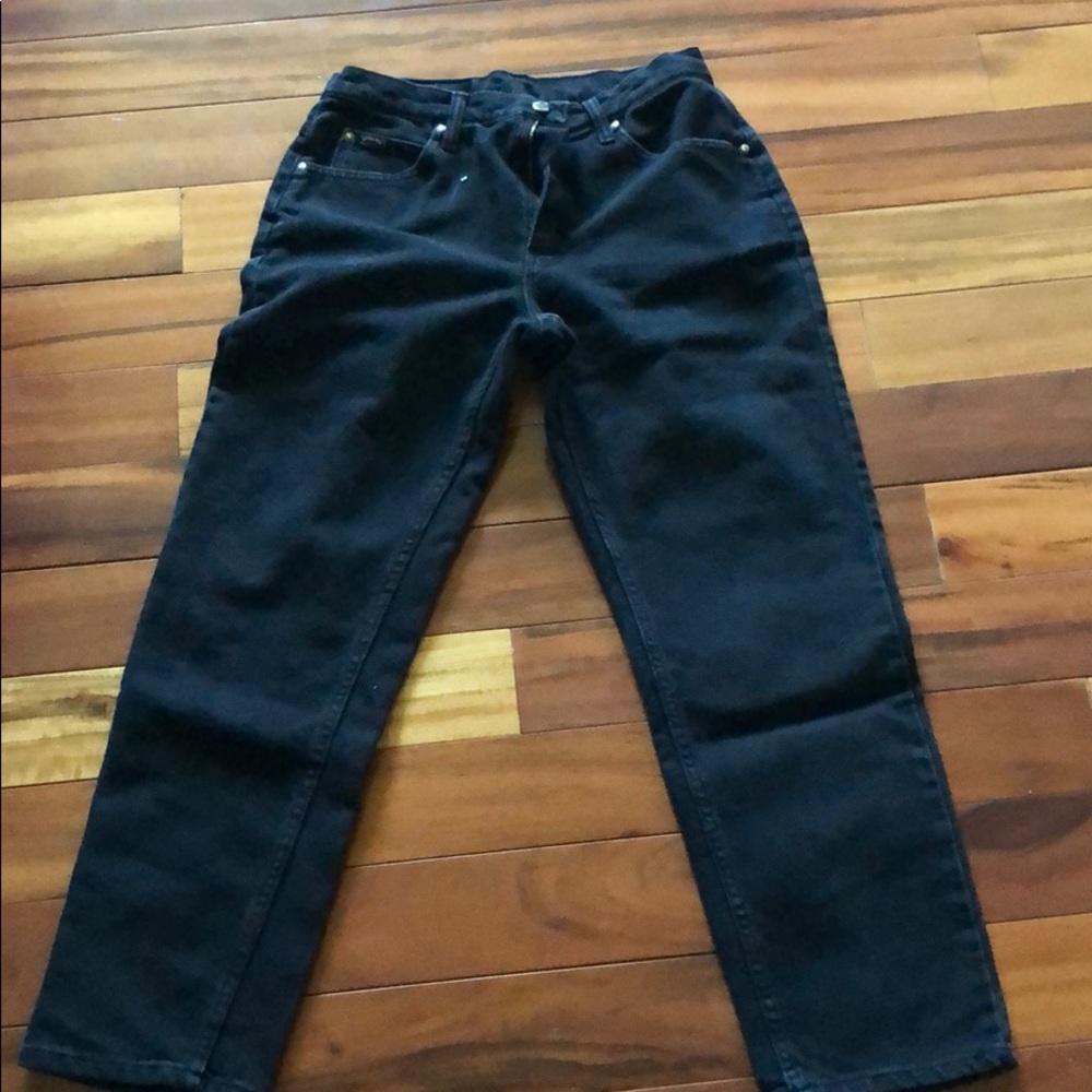 high waisted black jeans!!